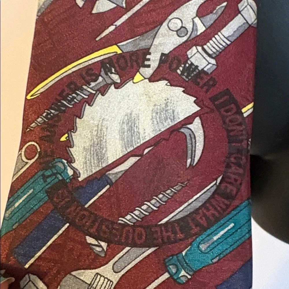 Home Improvement Vintage TV Show More Power Tool Time Necktie Tie